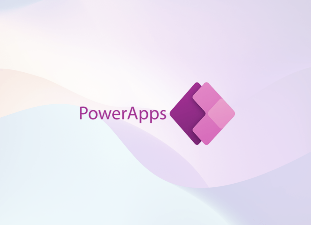 Couverture avec un logo de Power Apps