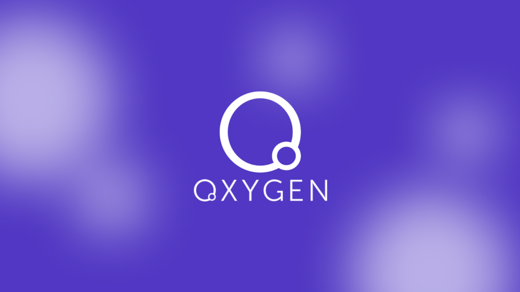 Logo du builder Oxygen sur fond violet